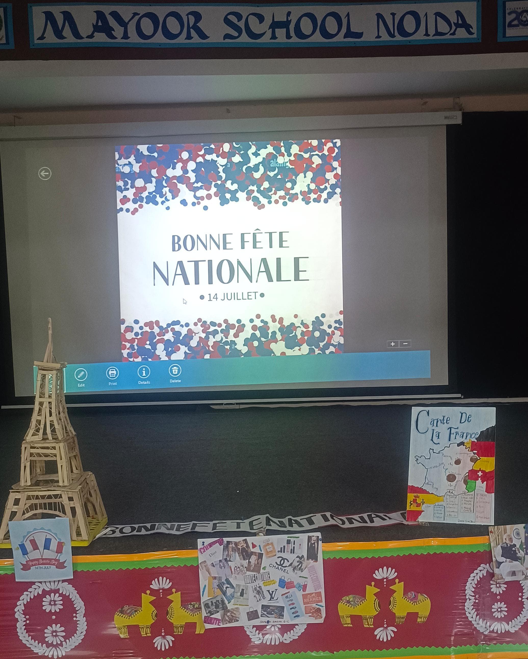 French National Day Celebration at Mayoor School Noida